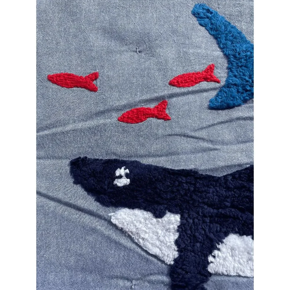 Pottery Barn Kids Candlewick Shark Standard Sham